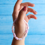Load image into Gallery viewer, Kunzite Faceted Tube Beads Bracelet
