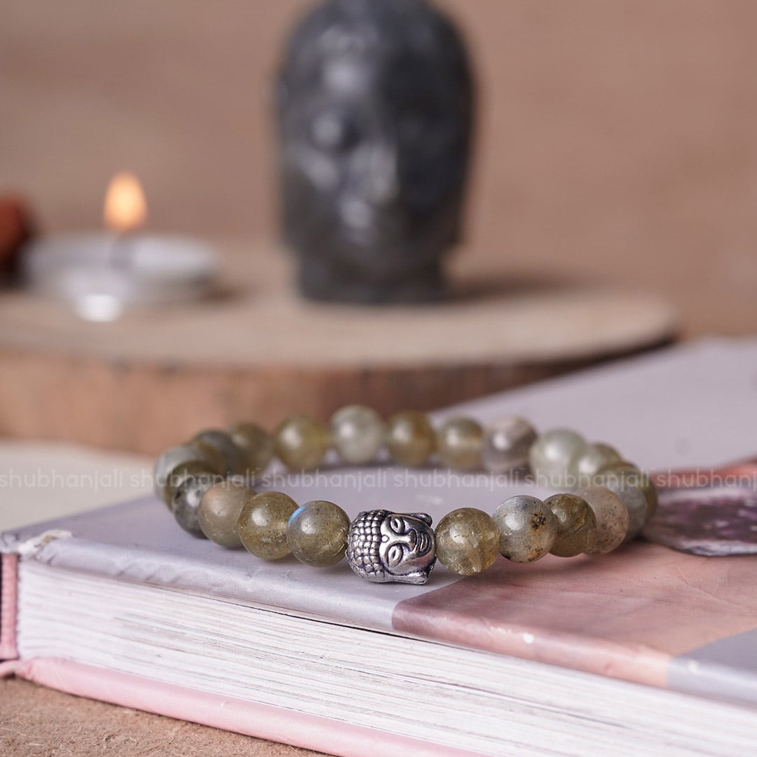 Labradorite Buddha Bracelet