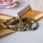 Load image into Gallery viewer, Labradorite Round Beads Bracelet
