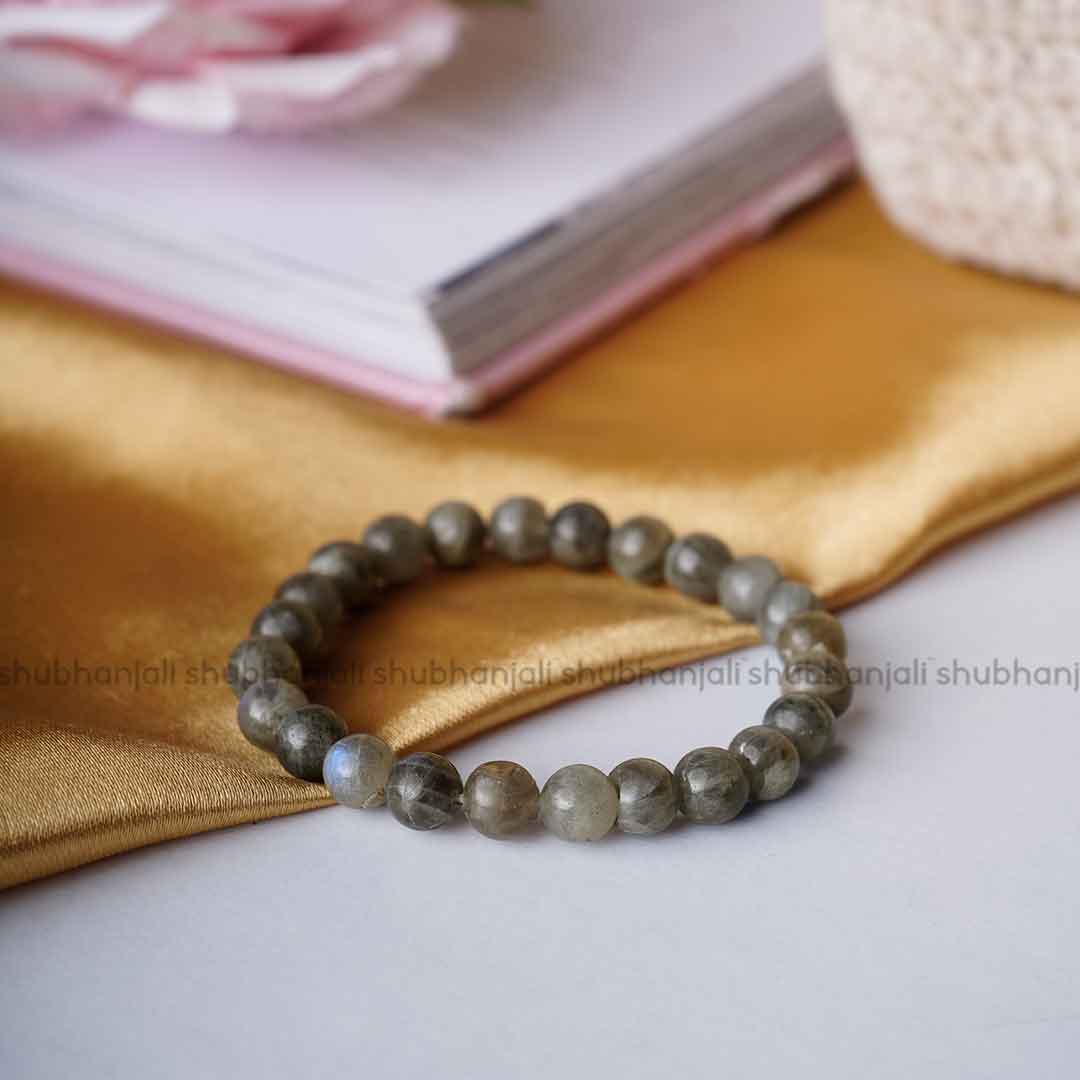 Labradorite Round Beads Bracelet