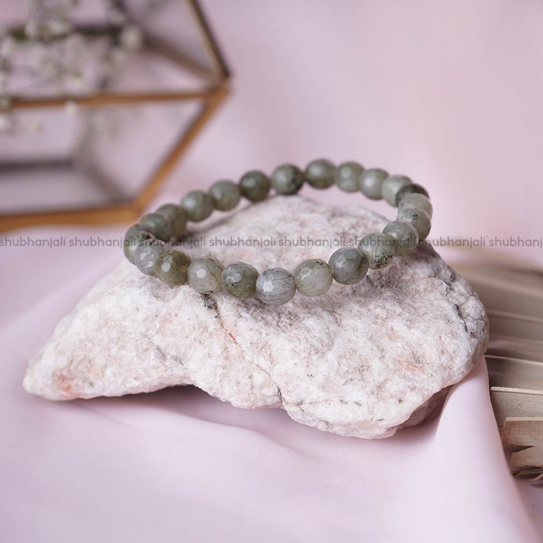 Labradorite Faceted Beads Bracelet