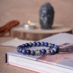 Load image into Gallery viewer, Lapis Lazuli Buddha Bracelet
