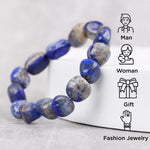 Load image into Gallery viewer, Lapis Lazuli Small Tumble Bracelet
