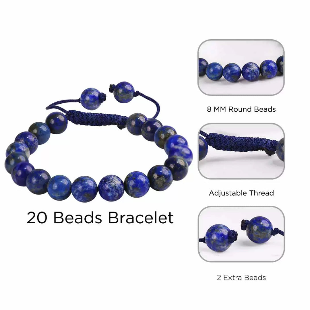 Lapis Lazuli Thread Bracelet 8mm