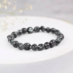 Load image into Gallery viewer, Larvikite Small Tumble Bracelet
