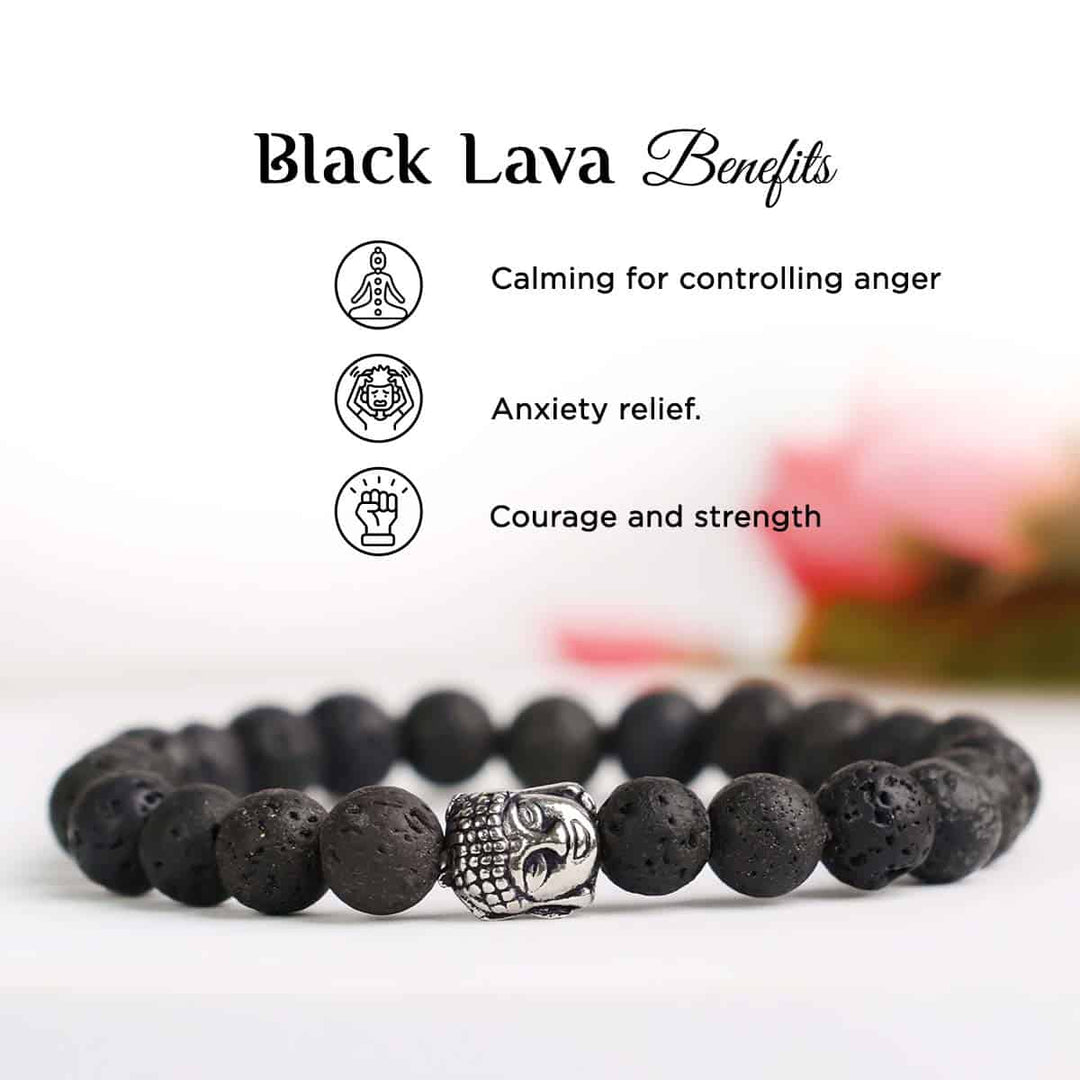 Lava Buddha Bracelet