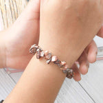 Load image into Gallery viewer, Leopard Skin Jasper Chips Stone Elastic Bracelet
