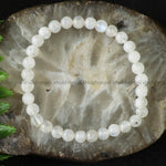Load image into Gallery viewer, 6 mm Round Moon Stone 32 Beads Elastic Bracelet For Crystal, Girl, Women Use
