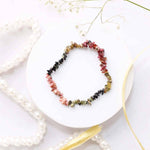 Load image into Gallery viewer, Multi Tourmaline Chips Stone Bracelet
