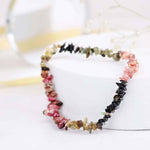 Load image into Gallery viewer, Multi Tourmaline Chips Stone Bracelet

