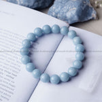 Load image into Gallery viewer, Angelite Round Beads Bracelet

