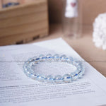 Load image into Gallery viewer, Premium Blue Topaz Round Beads Bracelet
