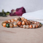 Load image into Gallery viewer, Fire Agate Round Beads Bracelet
