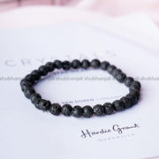 Lava Round Beads Stone Bracelet
