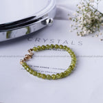 Load image into Gallery viewer, Peridot 6mm Beads Chain Bracelet
