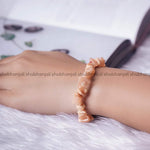 Load image into Gallery viewer, Peach Moonstone Chips Bracelet
