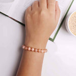 Load image into Gallery viewer, Peach Moonstone Bracelet 8mm
