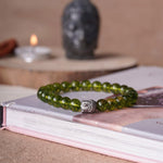 Load image into Gallery viewer, Peridot Buddha Bracelet
