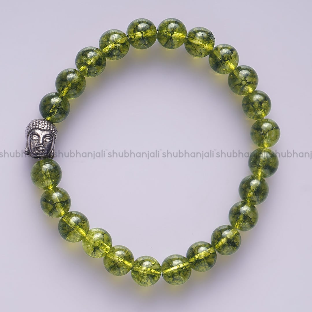 Peridot Buddha Bracelet