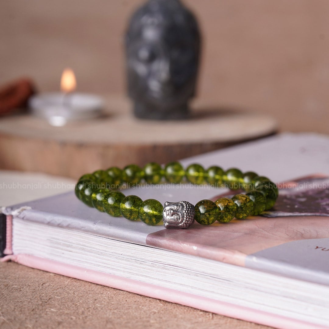 Peridot Buddha Bracelet