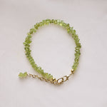 Load image into Gallery viewer, Peridot Chips Chain Bracelet
