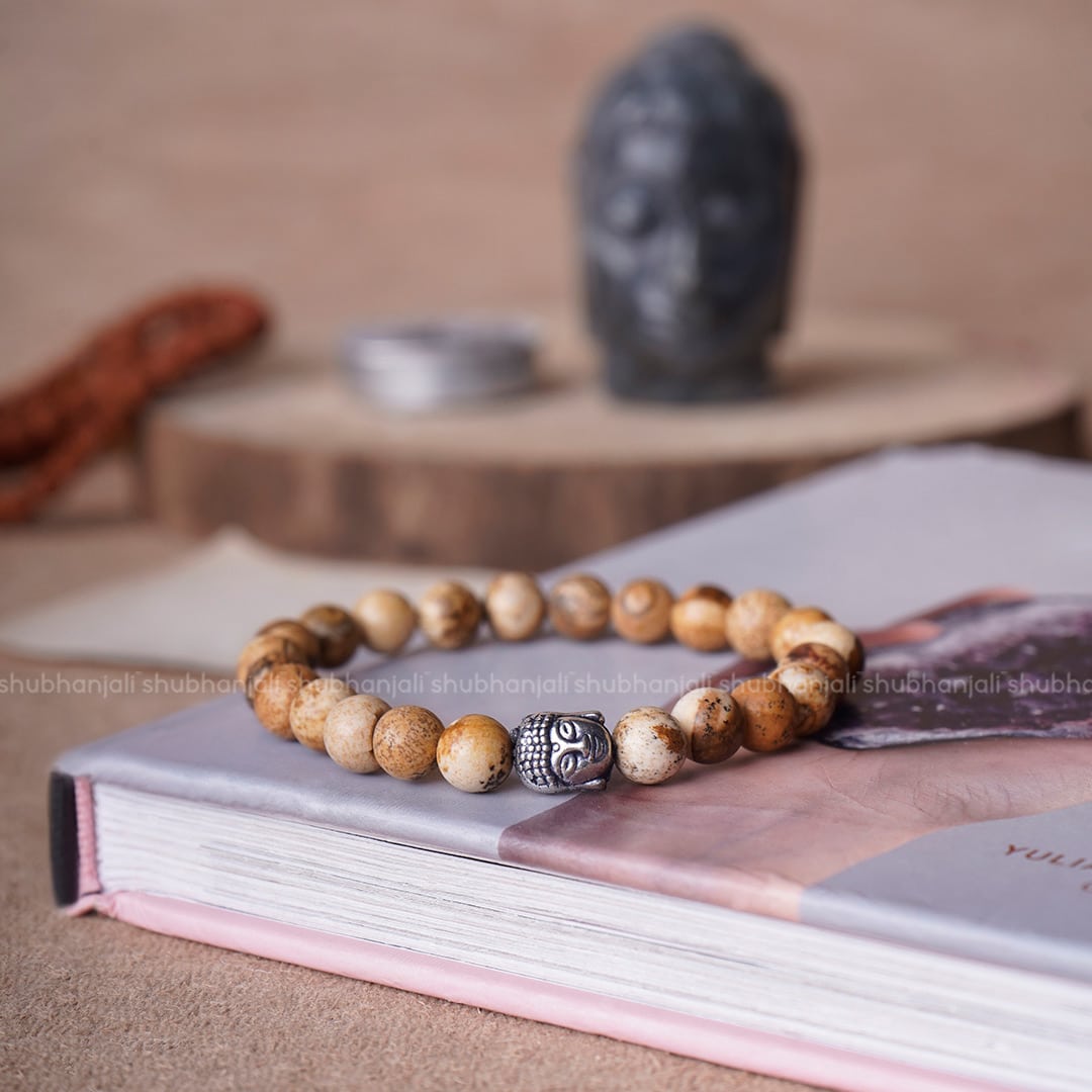 Picture Jasper Buddha Bracelet