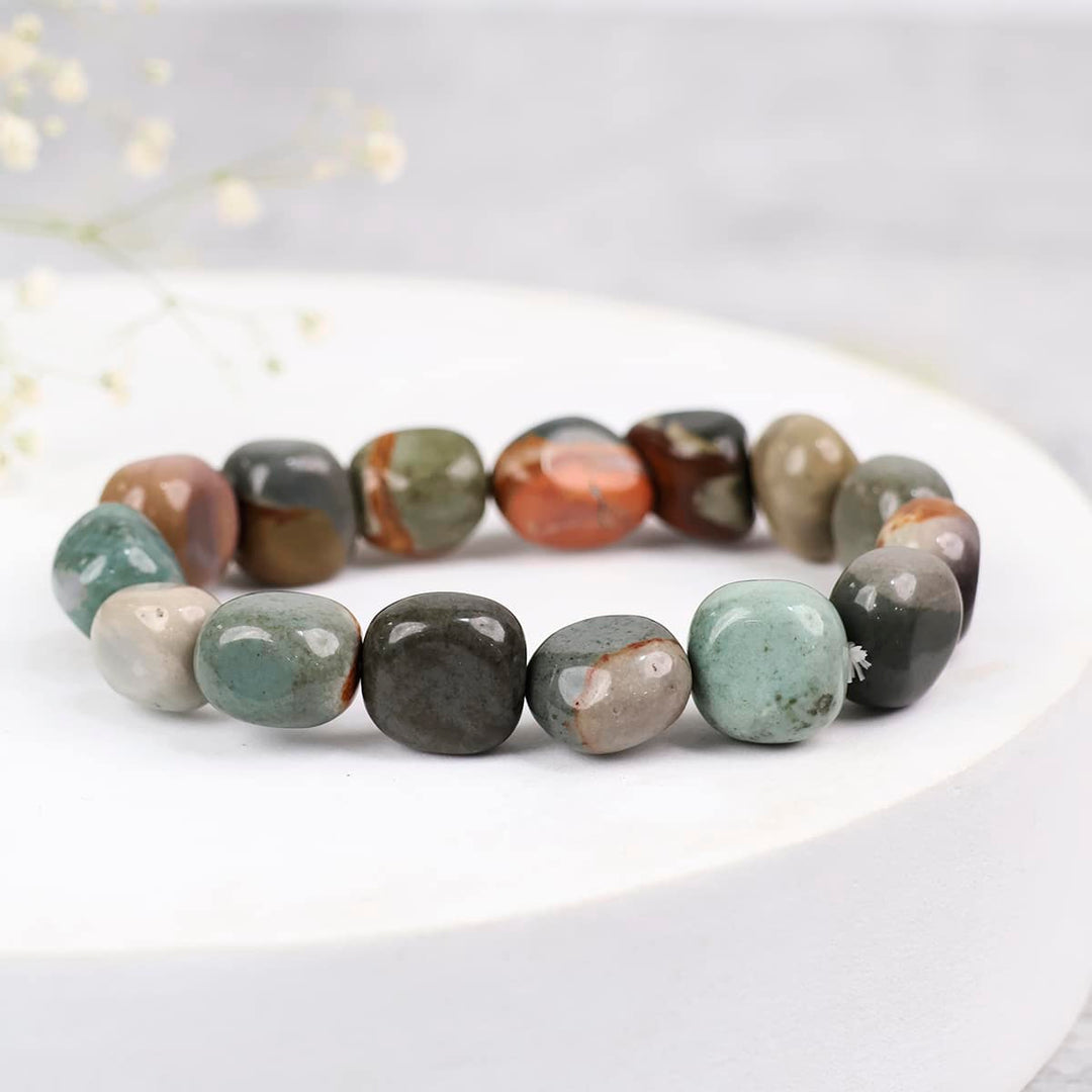 Polychrome Jasper Tumble Bracelet