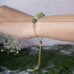 Load image into Gallery viewer, Prehnite Five Beads Bracelet
