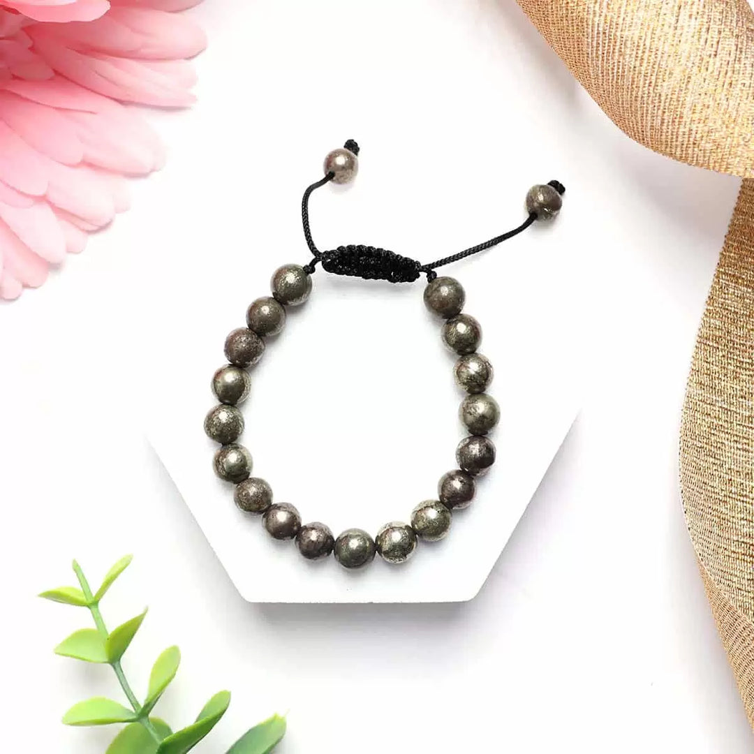 Pyrite Thread Bracelet 8mm