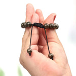 Load image into Gallery viewer, Pyrite Thread Bracelet 8mm

