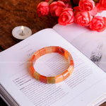 Load image into Gallery viewer, Red Carnelian Box Faceted Bracelet
