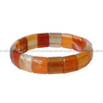 Load image into Gallery viewer, Red Carnelian Box Faceted Bracelet

