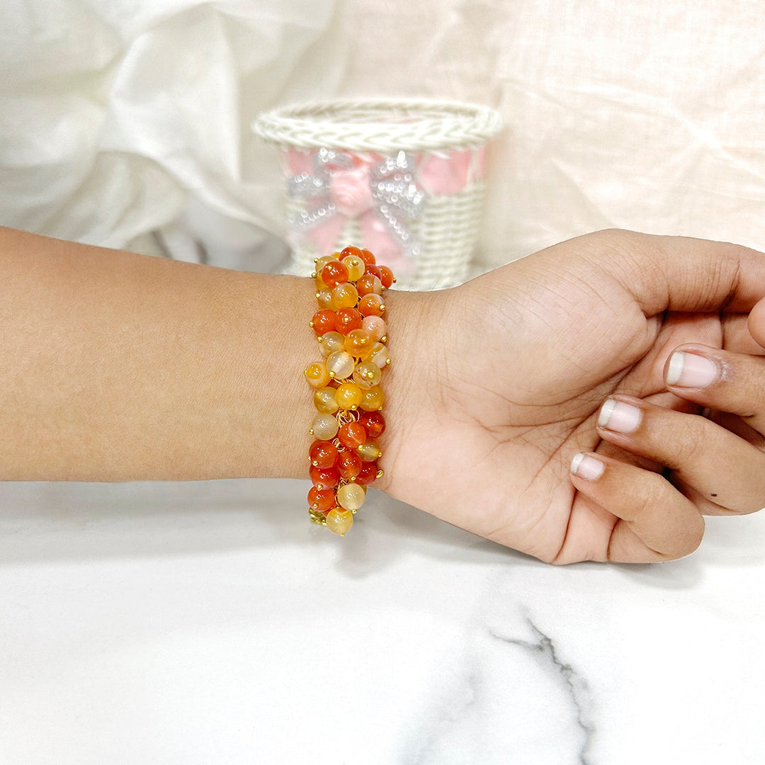 Red Carnelian Bunch Bracelet