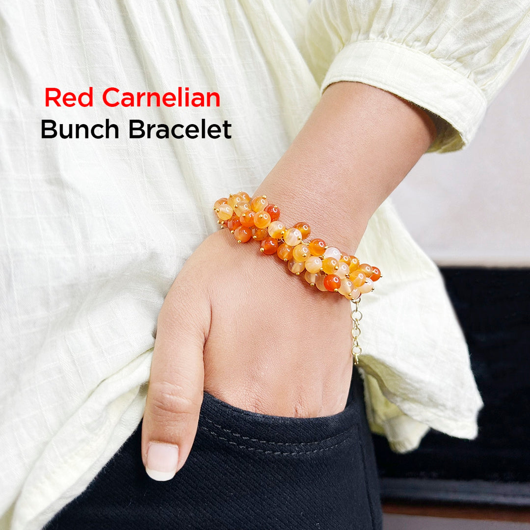 Red Carnelian Bunch Bracelet