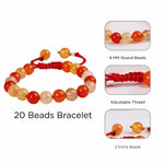 Load image into Gallery viewer, Red Carnelian Thread Bracelet 8mm
