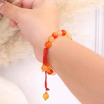 Load image into Gallery viewer, Red Carnelian Thread Bracelet 8mm
