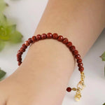 Load image into Gallery viewer, Red Jasper Bracelet In 4mm Faceted Beads
