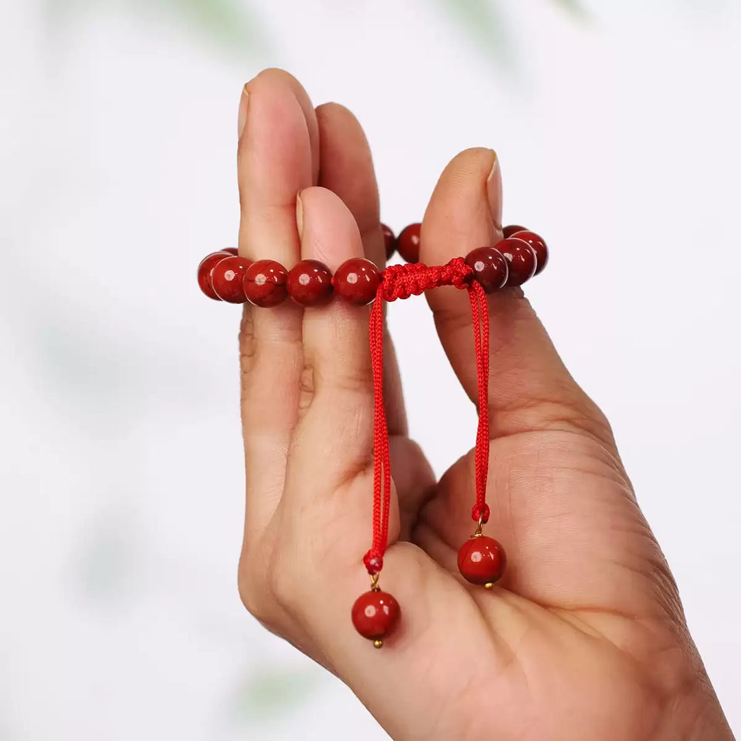 Red Jasper Thread Bracelet 8mm