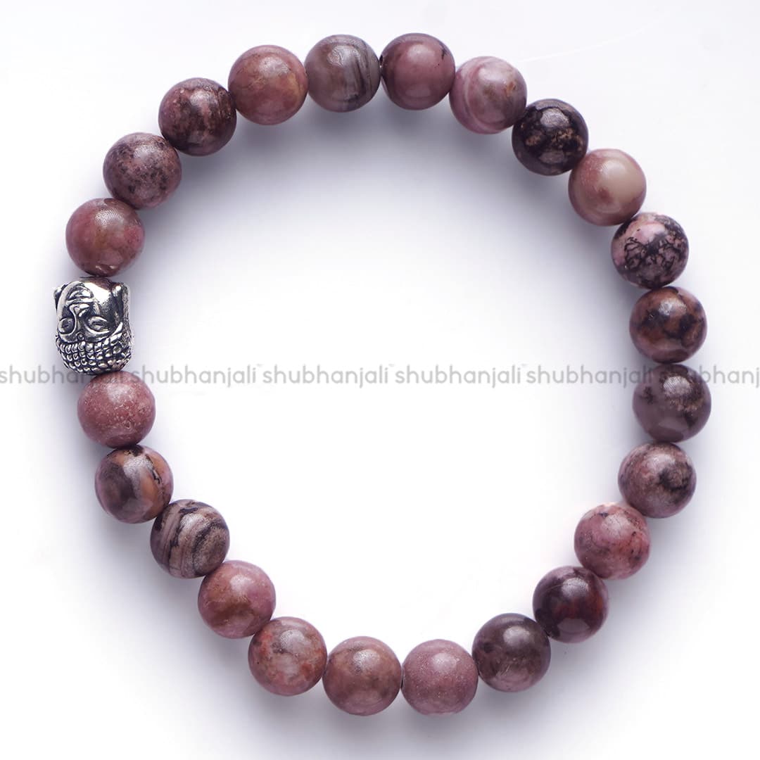 Rhodonite Buddha Bracelet