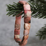 Load image into Gallery viewer, Rhodonite Square Shape Beads Bracelet
