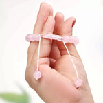Load image into Gallery viewer, Rose Quartz Thread Bracelet 8mm
