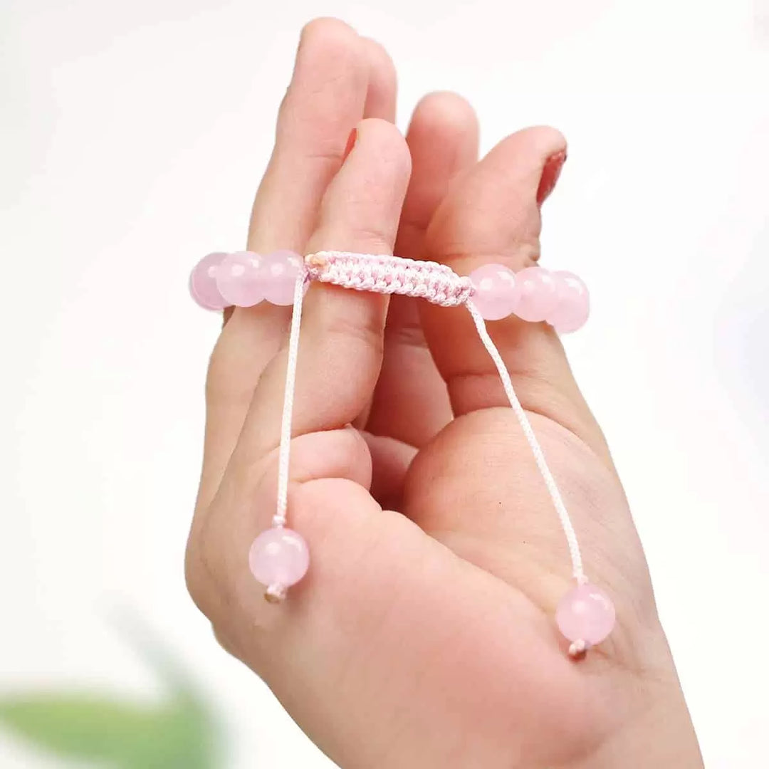 Rose Quartz Thread Bracelet 8mm