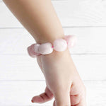 Load image into Gallery viewer, Rose Quartz Tumble Bracelet
