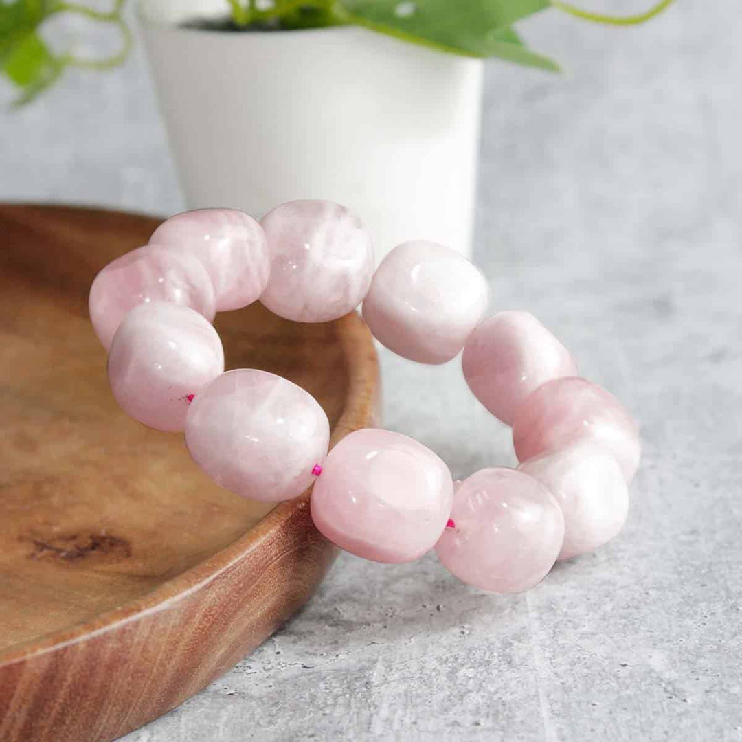 Rose Quartz Tumble Bracelet