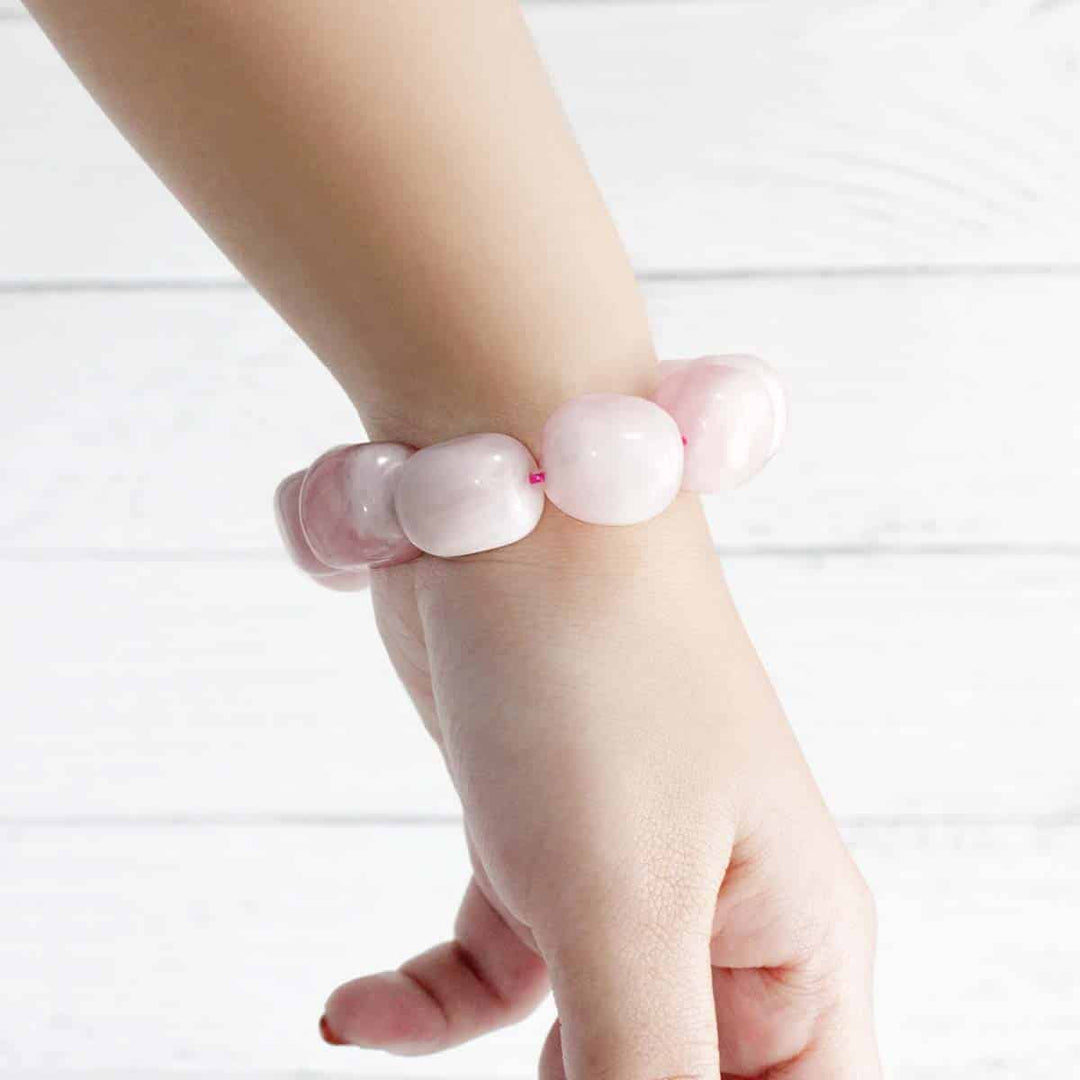 Rose Quartz Tumble Bracelet