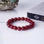 Load image into Gallery viewer, Ruby Round Bead Bracelet
