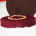 Load image into Gallery viewer, Rudraksha Beads Sterling Silver Bracelet
