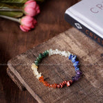 Load image into Gallery viewer, Seven Chakra Chips Bracelet
