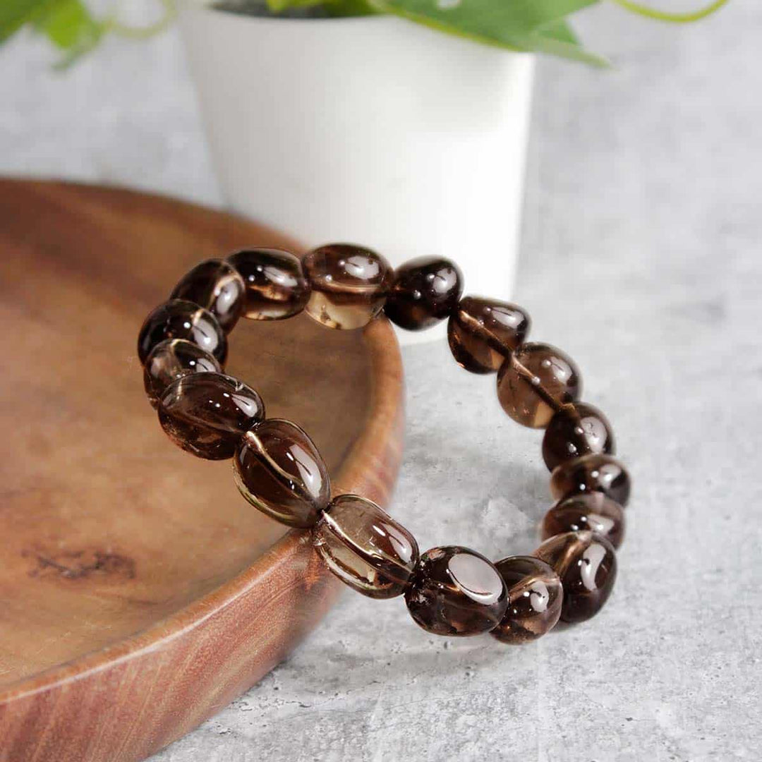 Smoky Quartz Tumble Bracelet