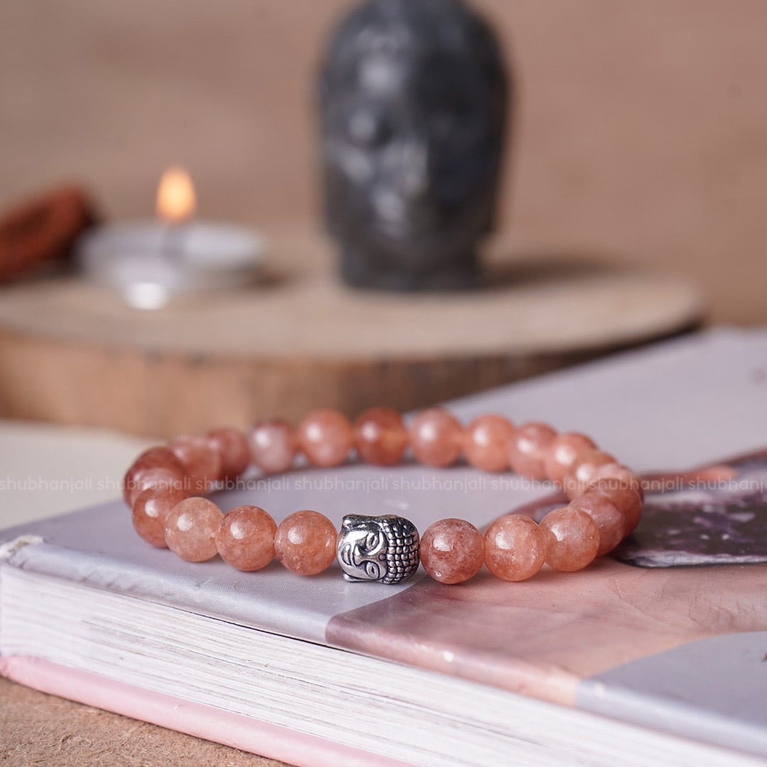 Sunstone Buddha Bracelet